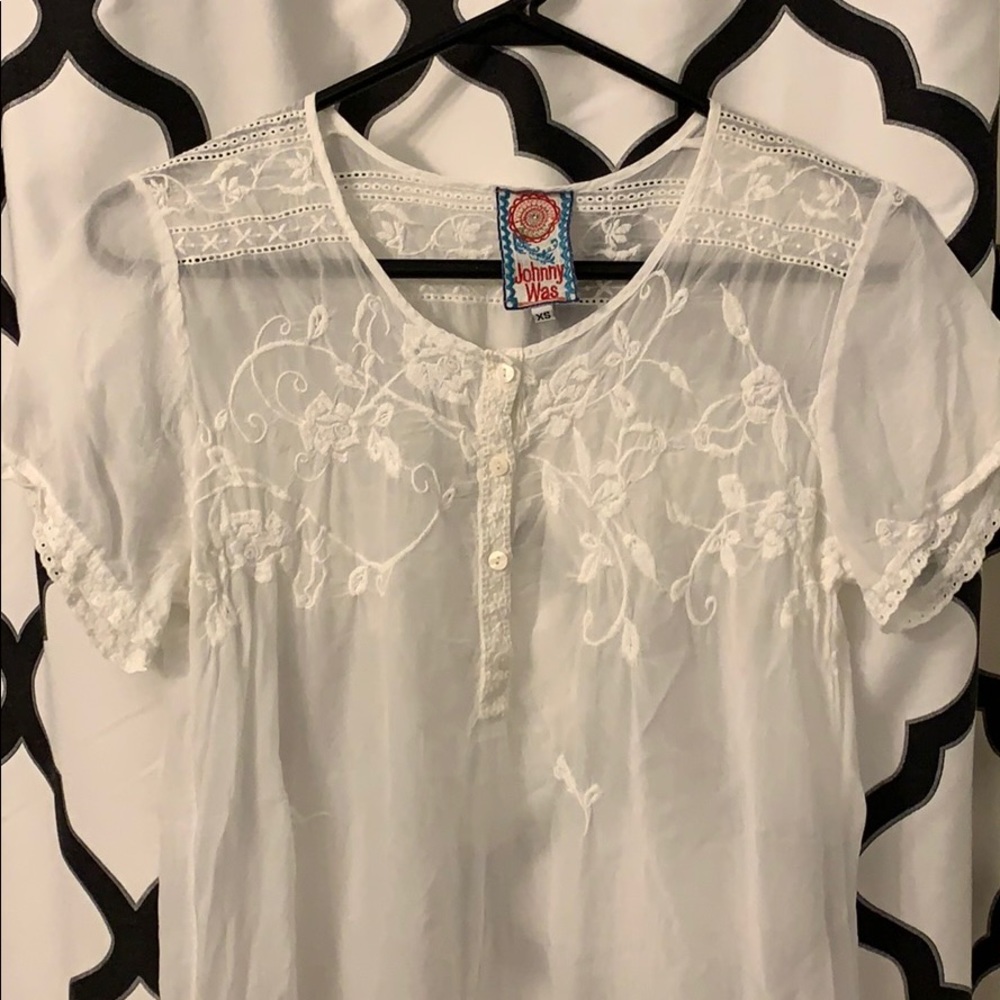 Johnny Was embroidered tunic